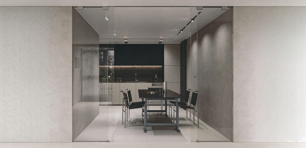 글라스슬라이딩 상부매립형