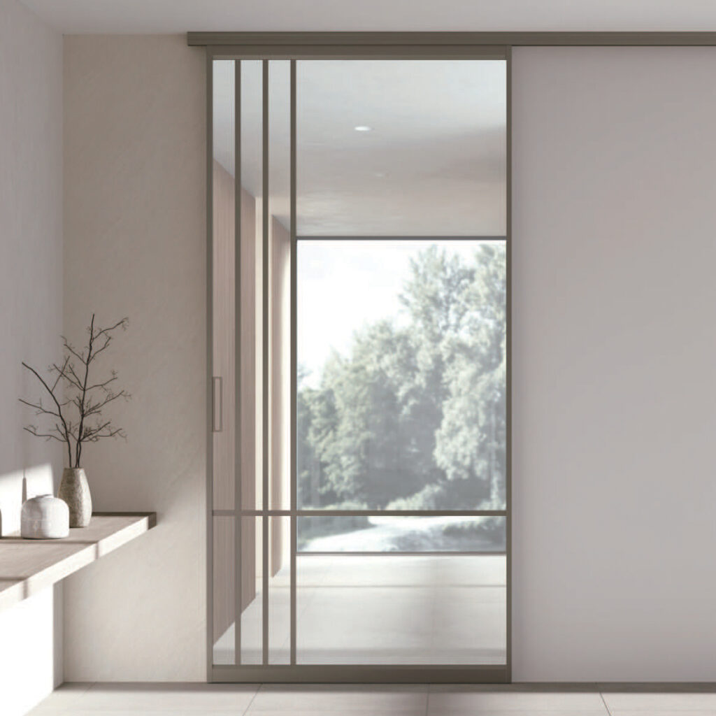 슬림슬라이딩도어ys 19s웜그레이+투명